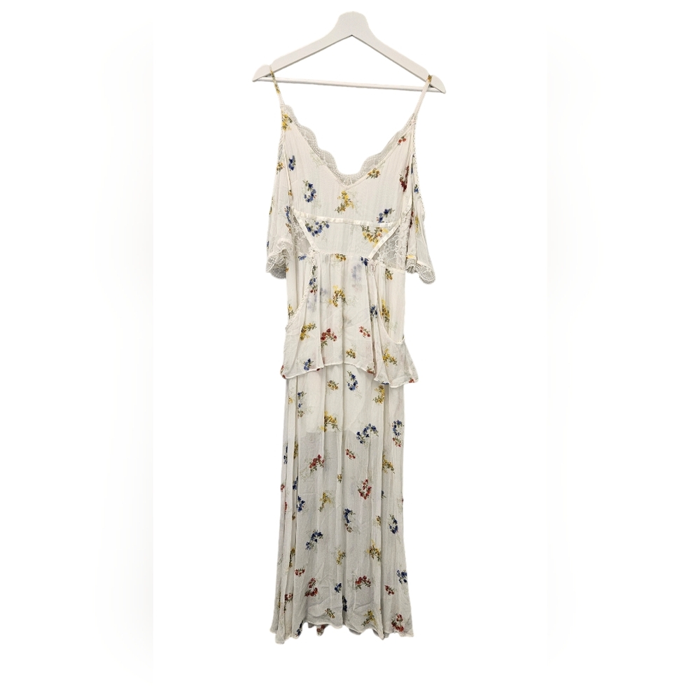Free People Cold Shoulder Sleeve Maxi Dress